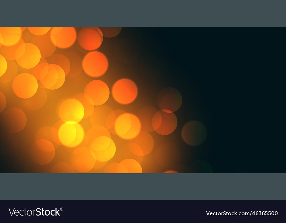 Bokeh background design with yellow light effect