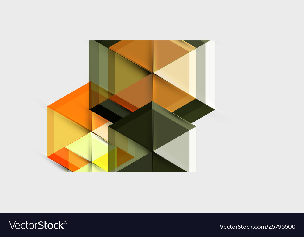 Geometric triangle and hexagon abstract background