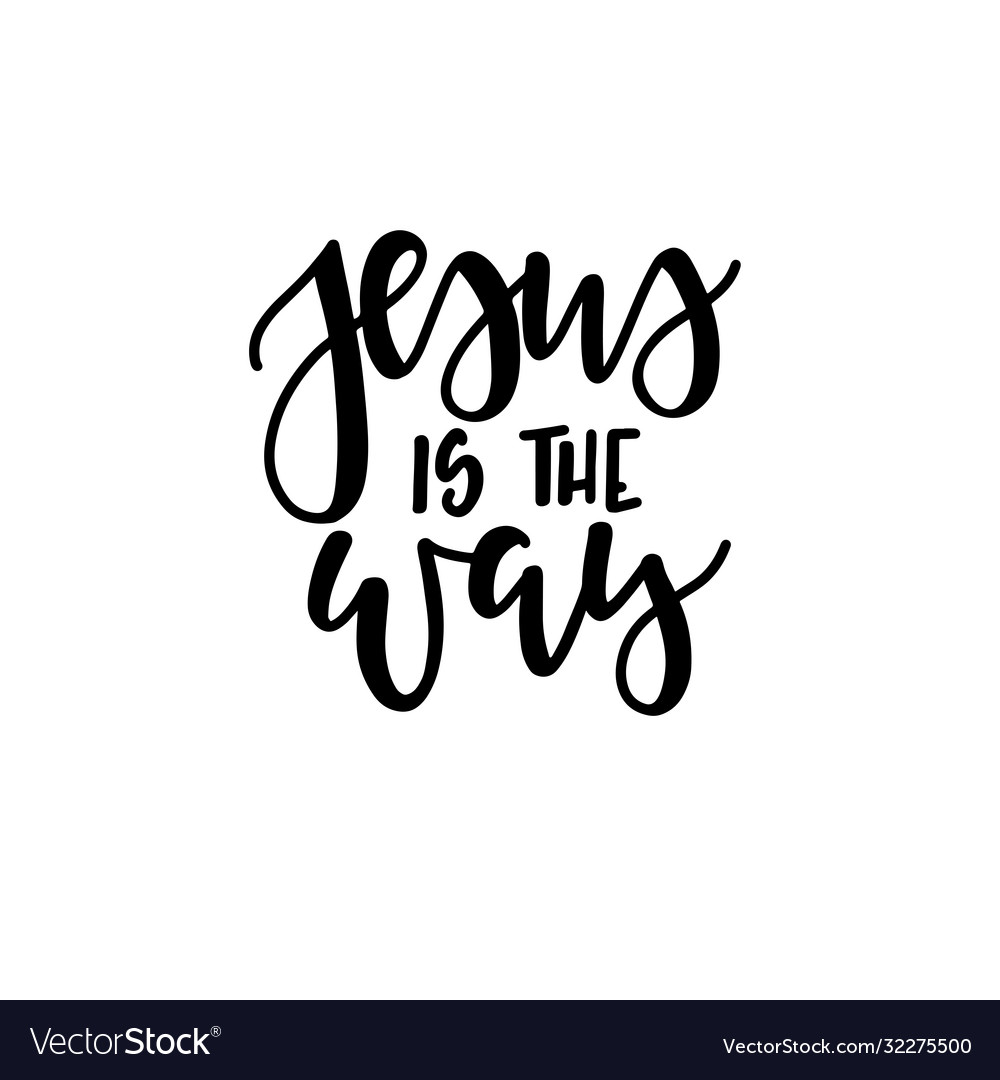 New life in christ christian quotes hand drawn Vector Image