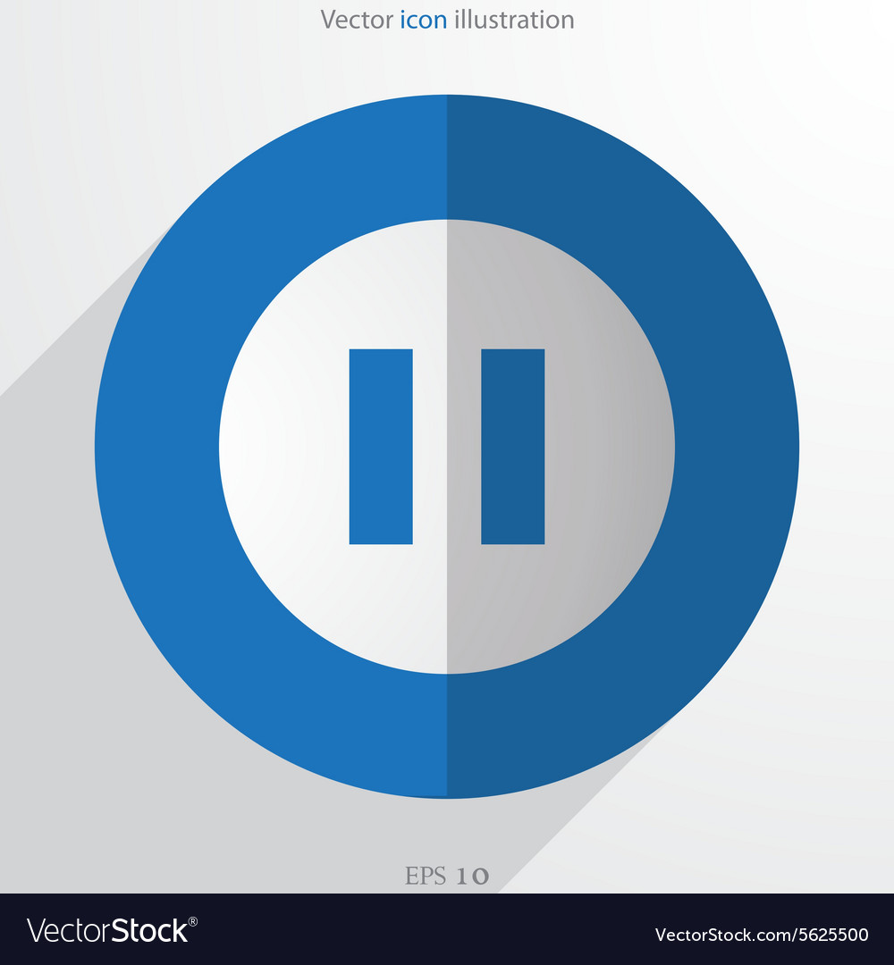 Pause web flat icon