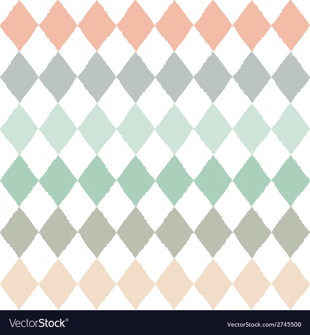 Seamless pattern with geometric rhombuses texture