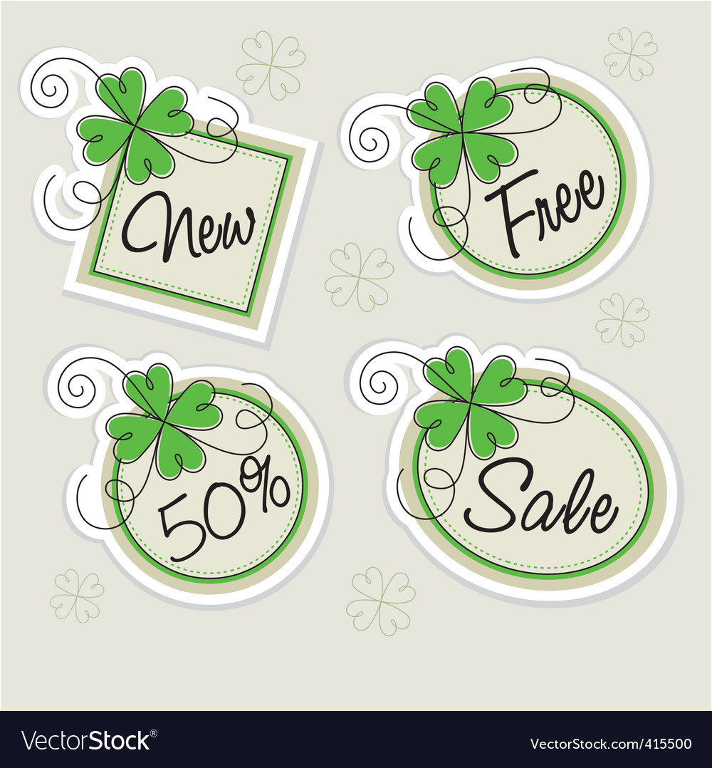 Set labels with clovers