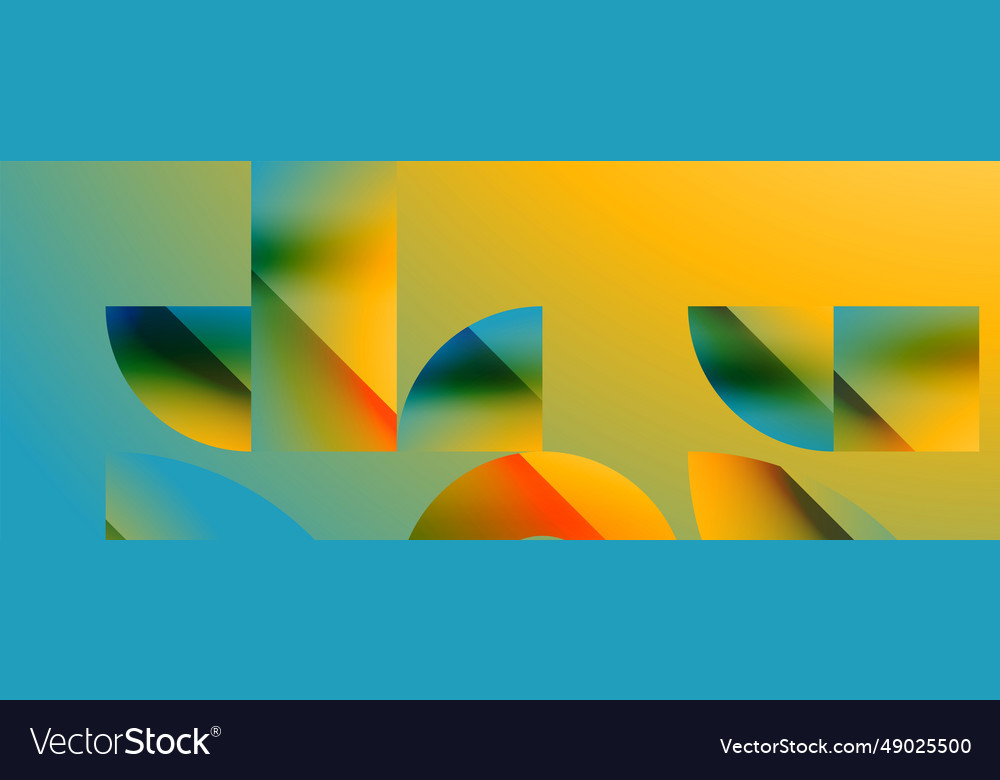 Simple geometric forms - dynamic vector image Simple geometric forms - dynamic