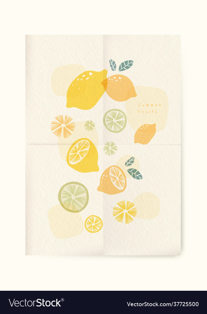 Summer fruits poster