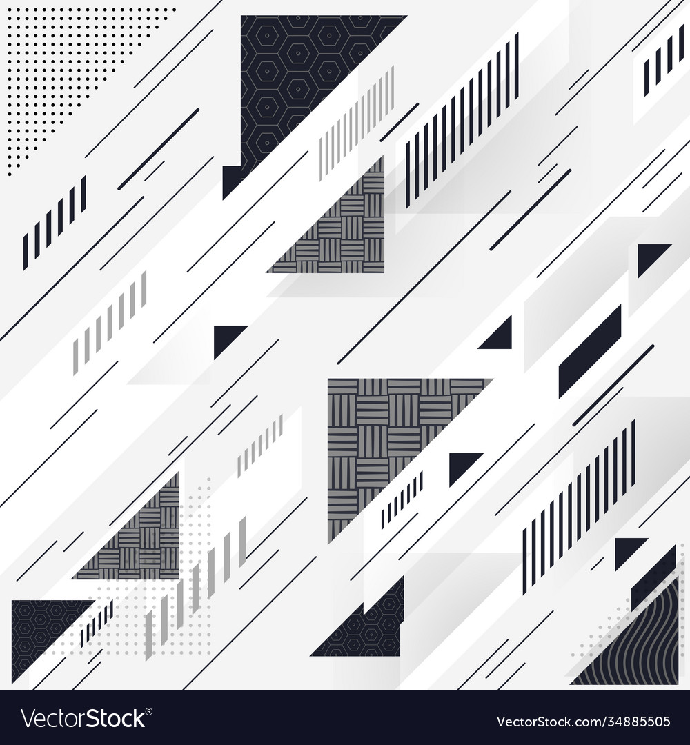 Abstract background with different geometric