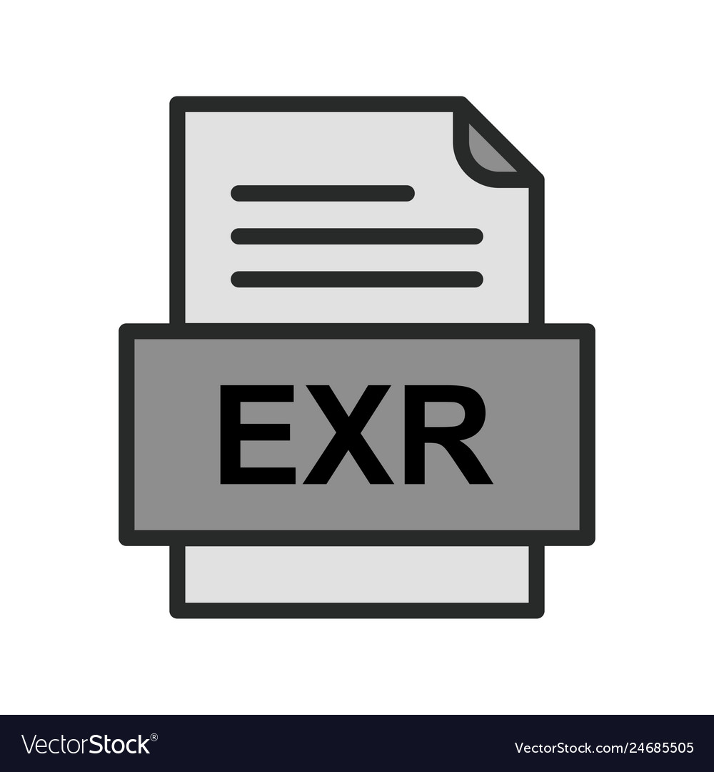 Exr file document icon