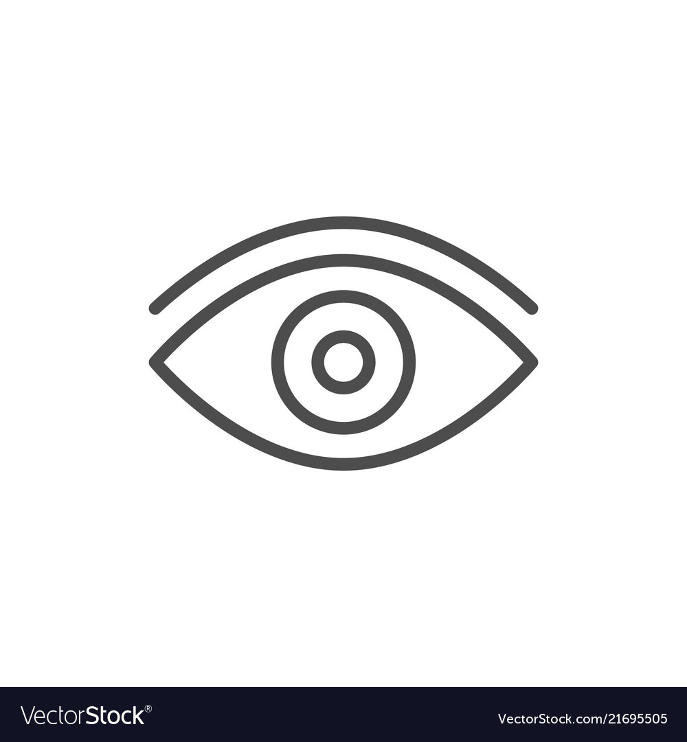 Eye line icon