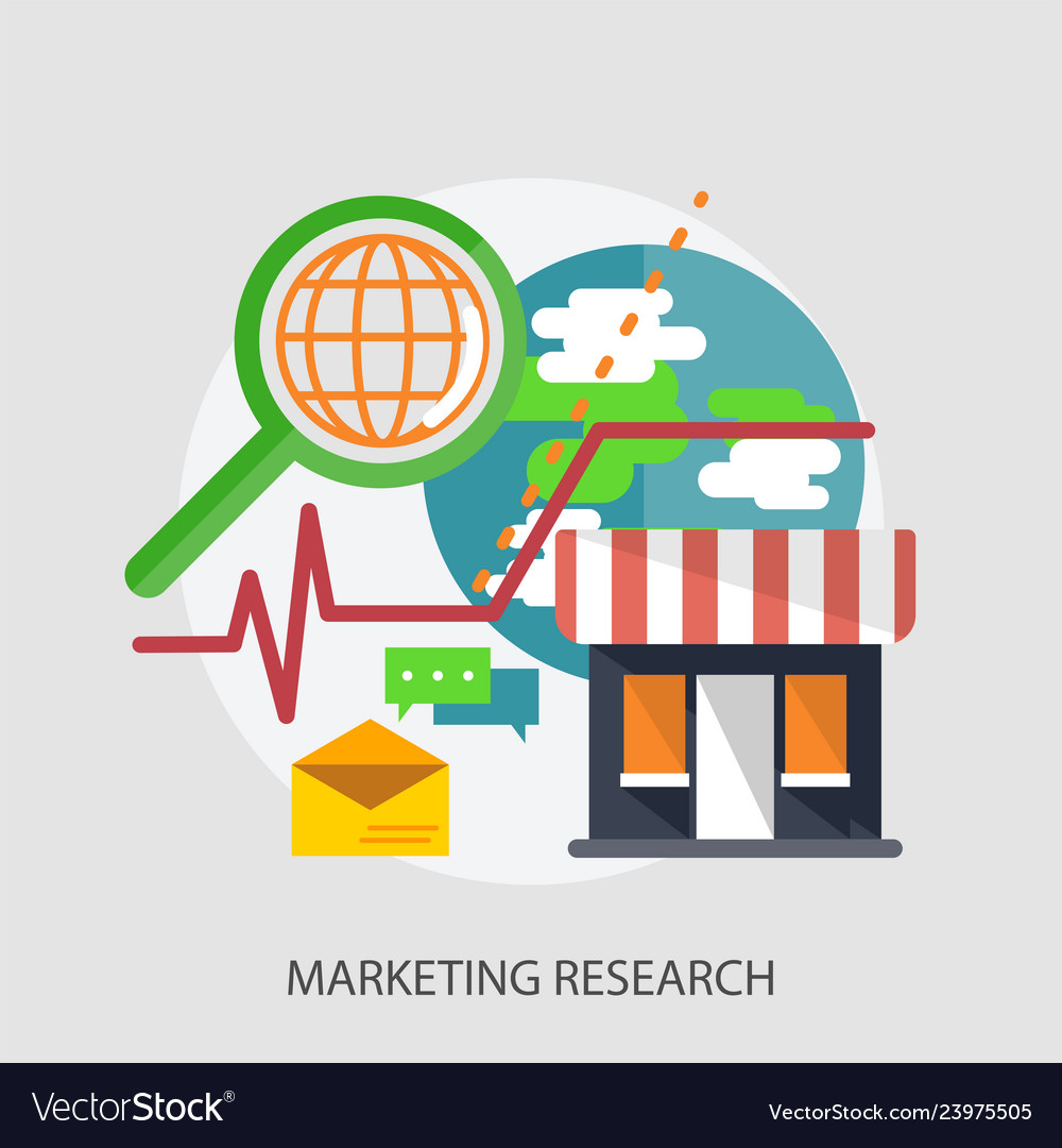 research marketing vector