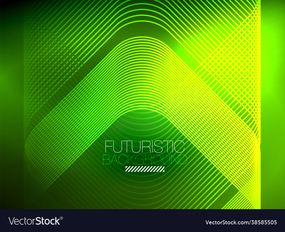Neon color square shape lines abstract background vector image Neon color square shape lines abstract background