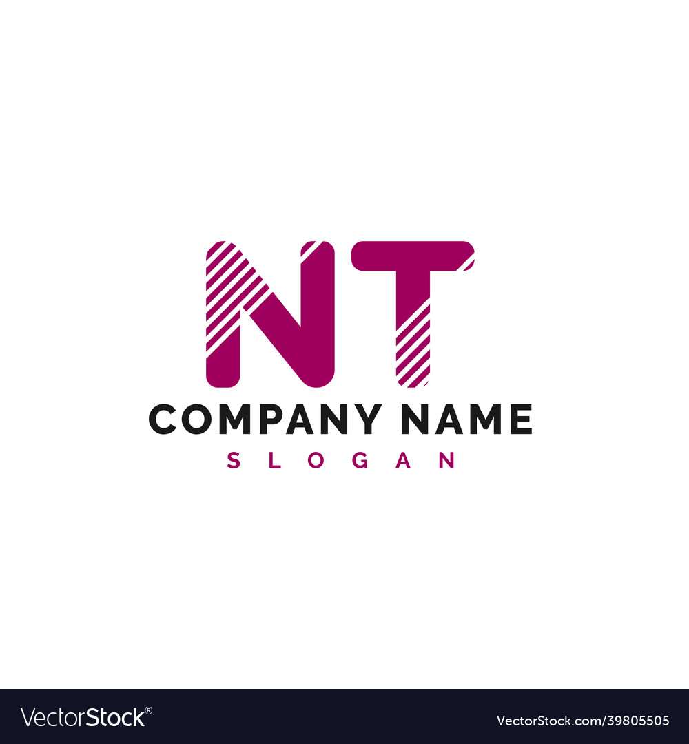 Nt letter logo design