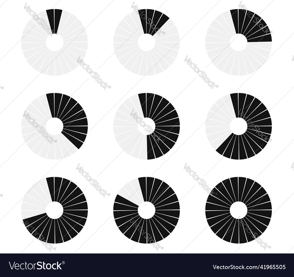 Preloader kreisförmiger Ladebalken Pier-Diagramm vector image Preloader kreisförmiger Ladebalken Pier-Diagramm