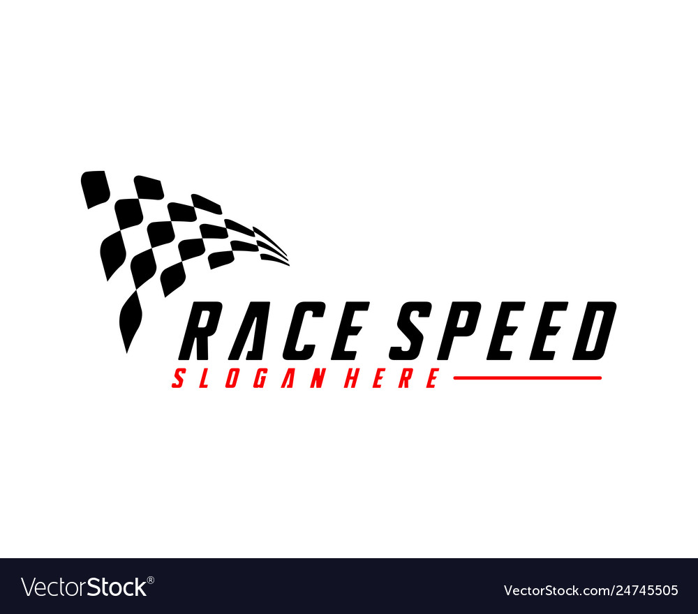 Race flag design concepts icon speed simple Vector Image