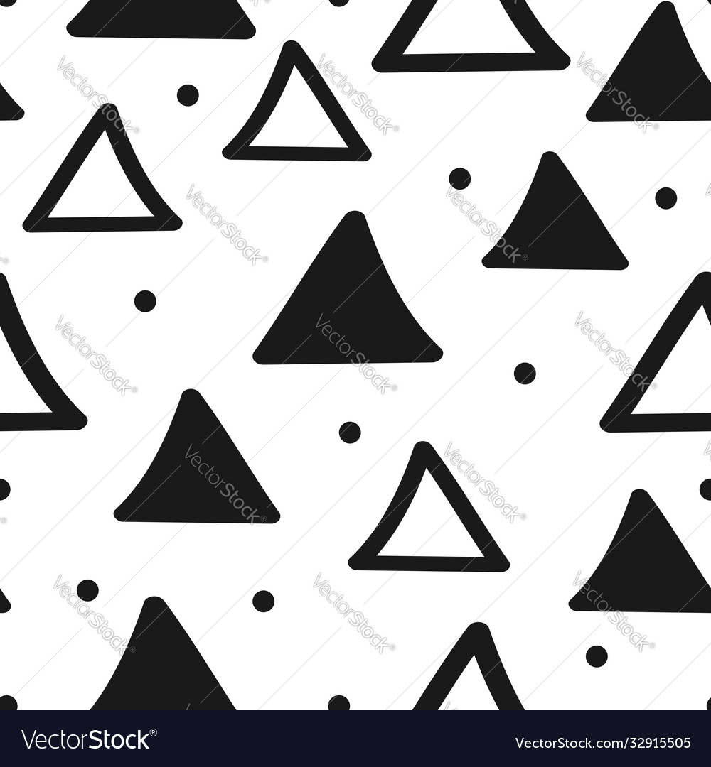 Seamless geometric pattern with triangles vector image Seamless geometric pattern with triangles