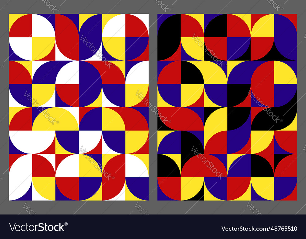 Abstract circle and semicircle shapes background Vector Image