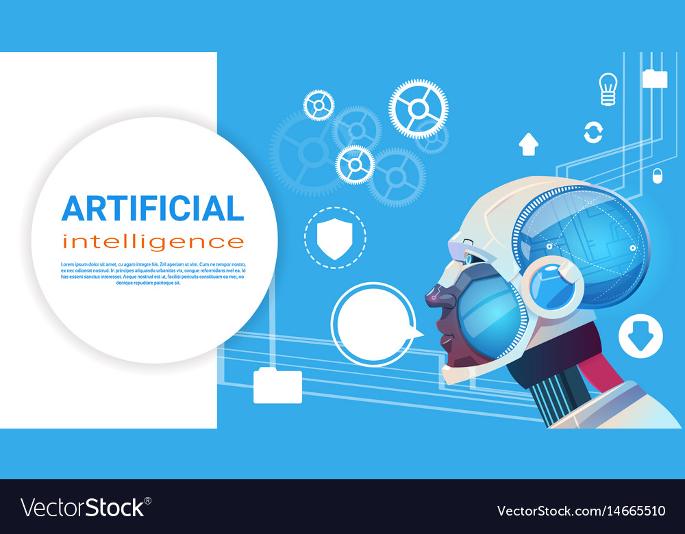 Artificial intelligence modern robot brain