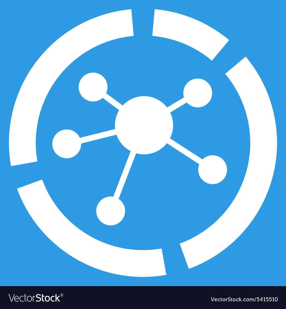 Connections diagram icon from business bicolor set