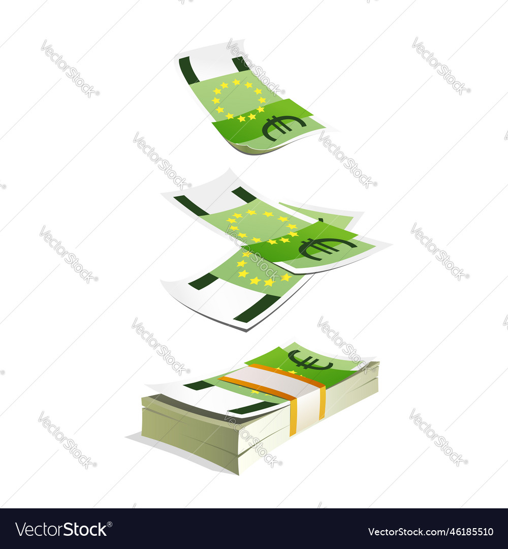 Green european paper currency