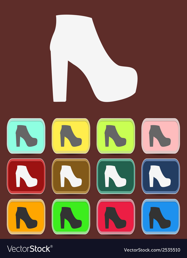 Isolated jackboot with color variations