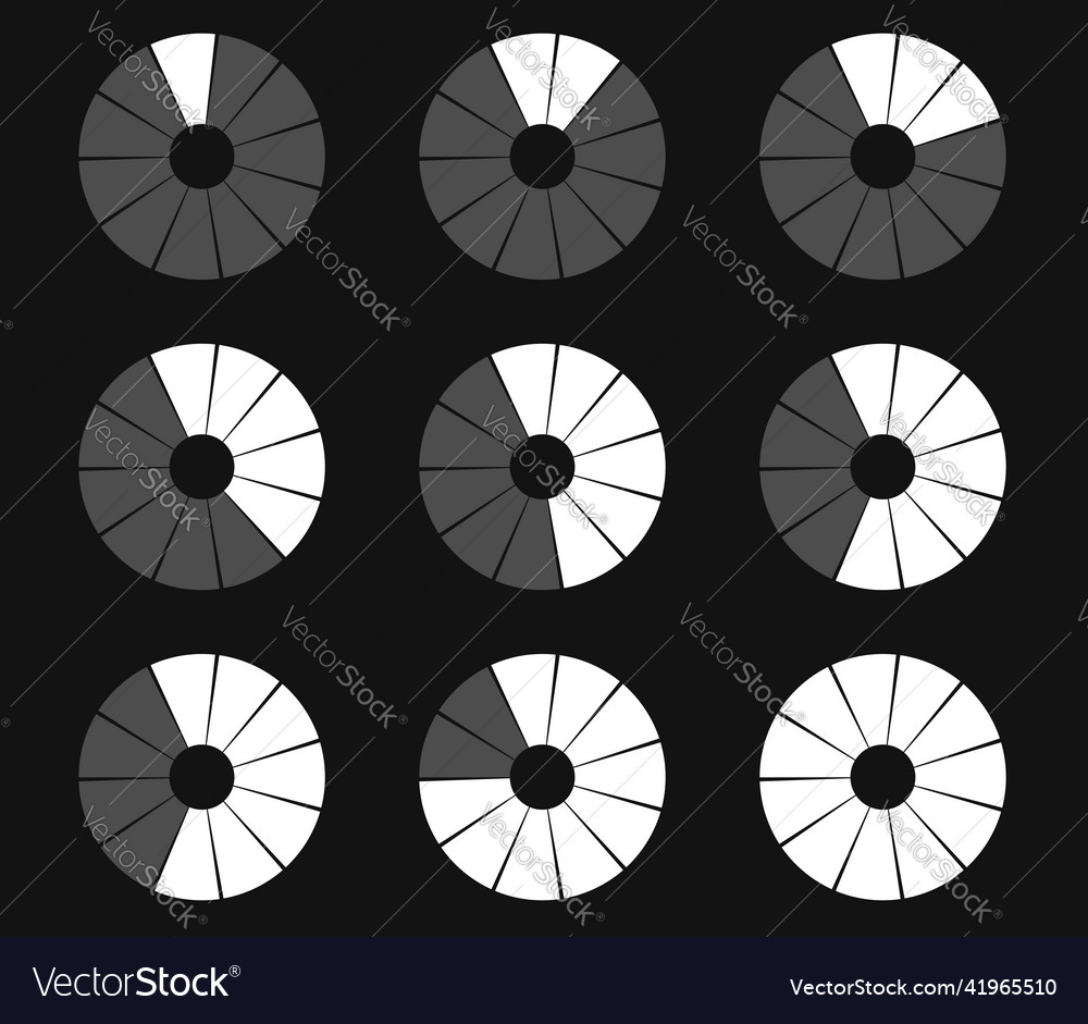 Preloader circular loading bar pie chart vector image Preloader circular loading bar pie chart