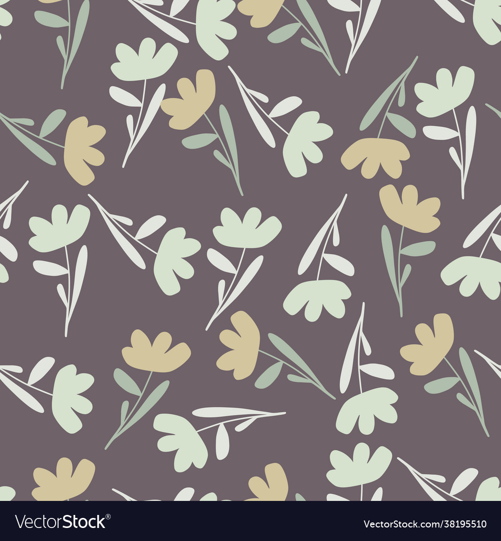 Random ditsy seamless pattern with summer vector image Random ditsy seamless pattern with summer