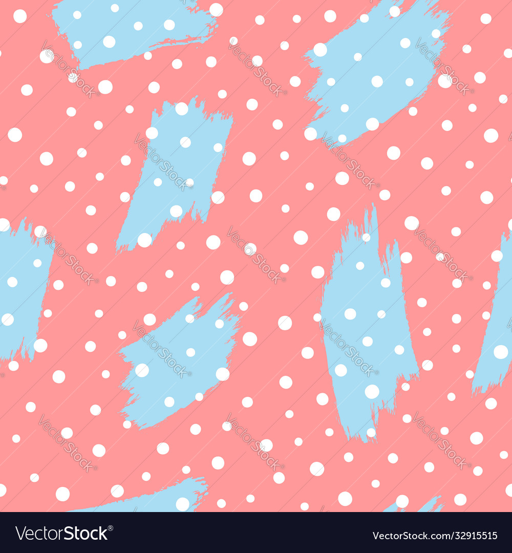 Abstract seamless pattern with brush strokes