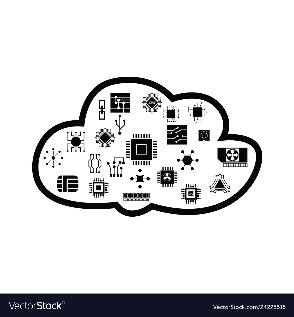 Cloud Microchip Konzept