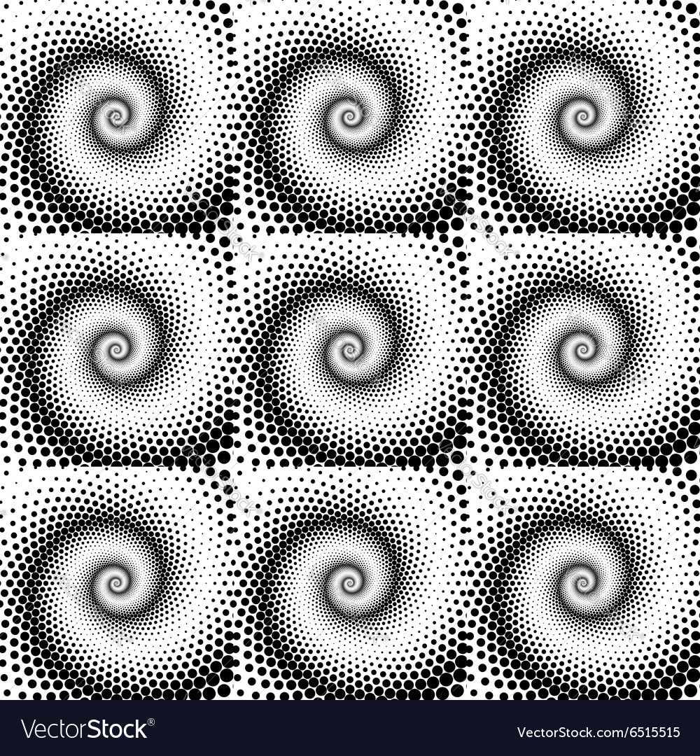 Design seamless spiral dots pattern