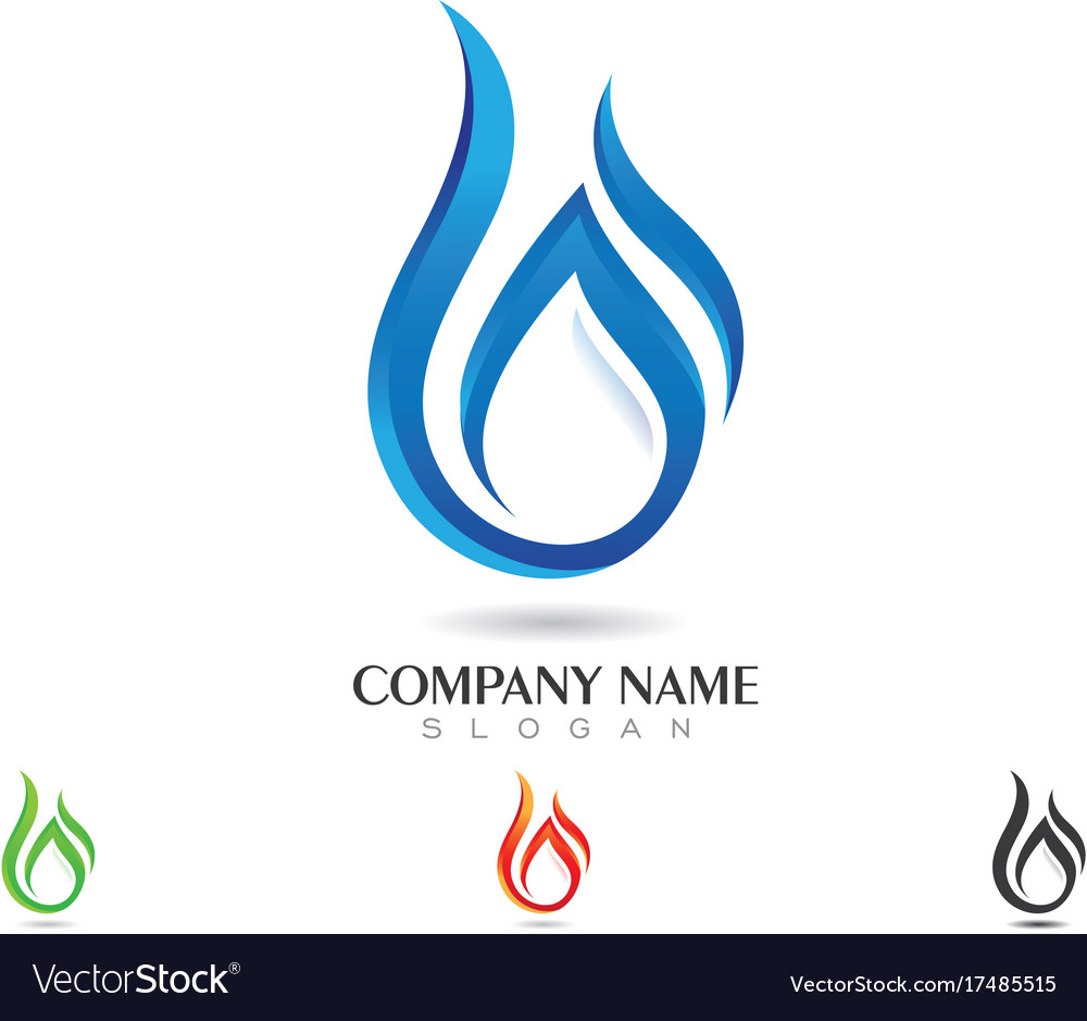 Fire flame logo template