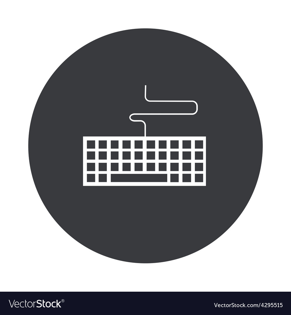 Modern gray circle icon