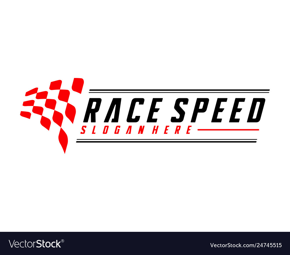 Race flag design concepts icon speed simple Vector Image