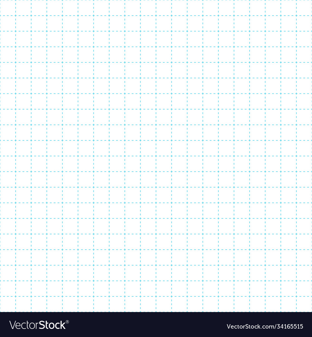 Seamless dashed line grid paper background Vector Image