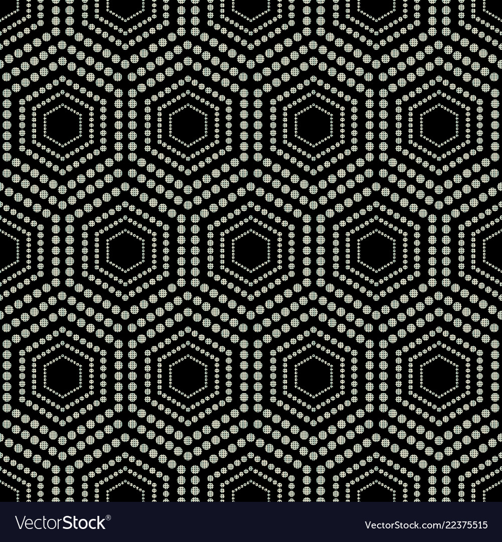 Seamless geometric pattern dots vector image Seamless geometric pattern dots