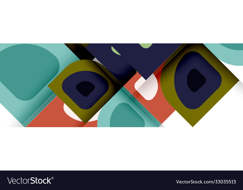 Set modern geometric abstract Royalty Free Vector Image