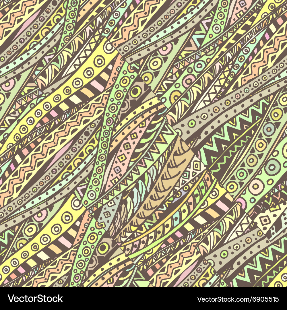 Sketch abstract decorative stripes hand drawing Vector Image