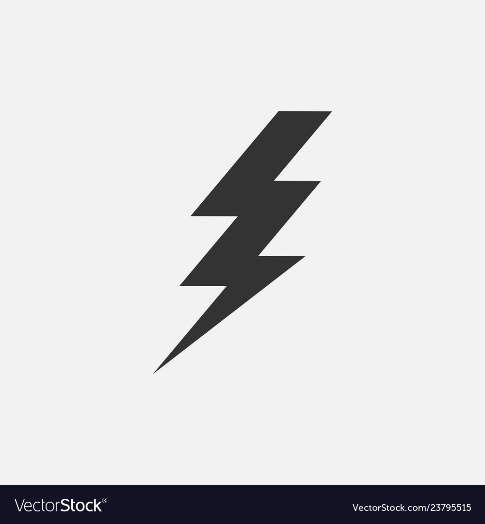 Thunder icon Royalty Free Vector Image - VectorStock