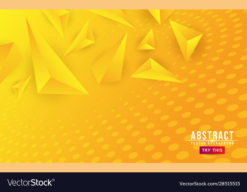 Yellow minimalist gradient with abstract geometry vector image Yellow minimalist gradient with abstract geometry