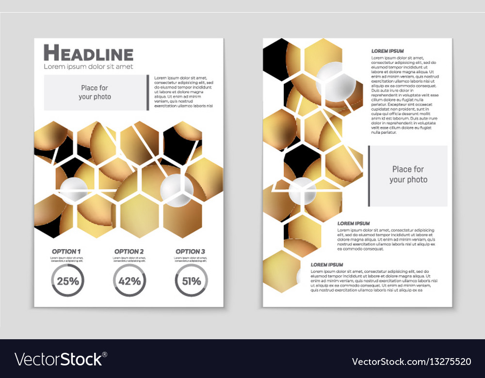Abstract layout background set for art