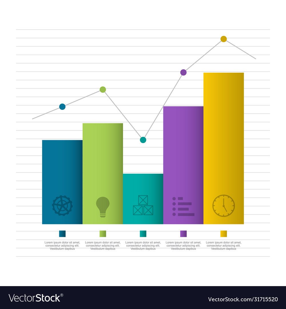 Bar chart graph diagram financial analytic