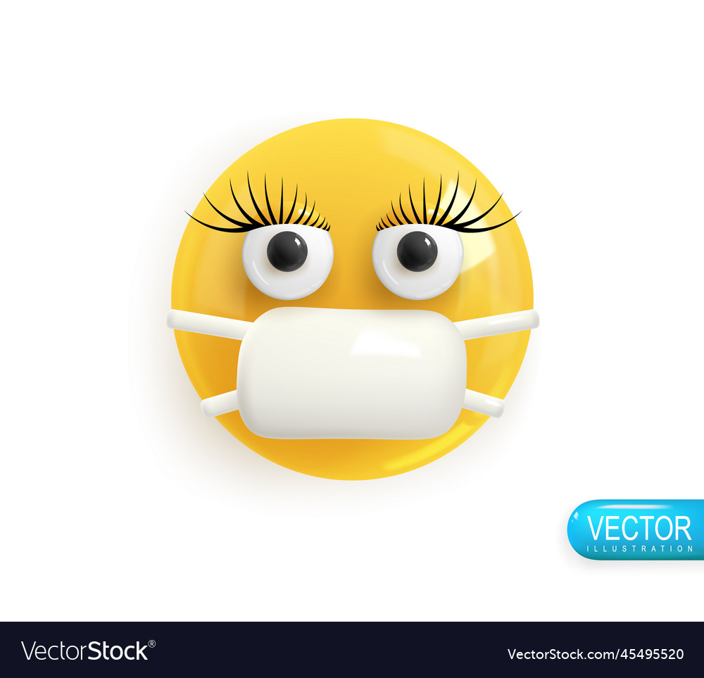 Emotion realistic 3d render icon smile emoji