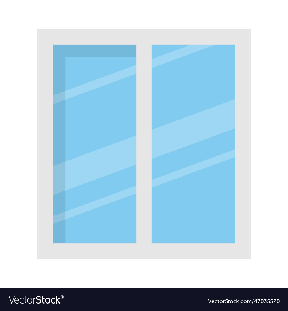 Flat Design Window Icon Or Window Glass Royalty Free Vector Flat Design Window Icon Or Window Glass Royalty Free Vector