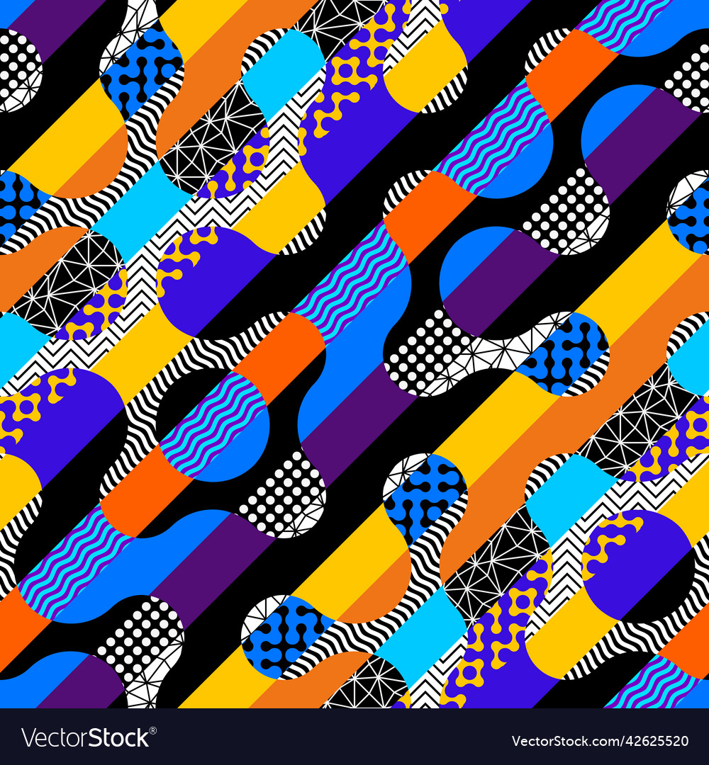 Geometric abstract pattern intersection style vector image Geometric abstract pattern intersection style