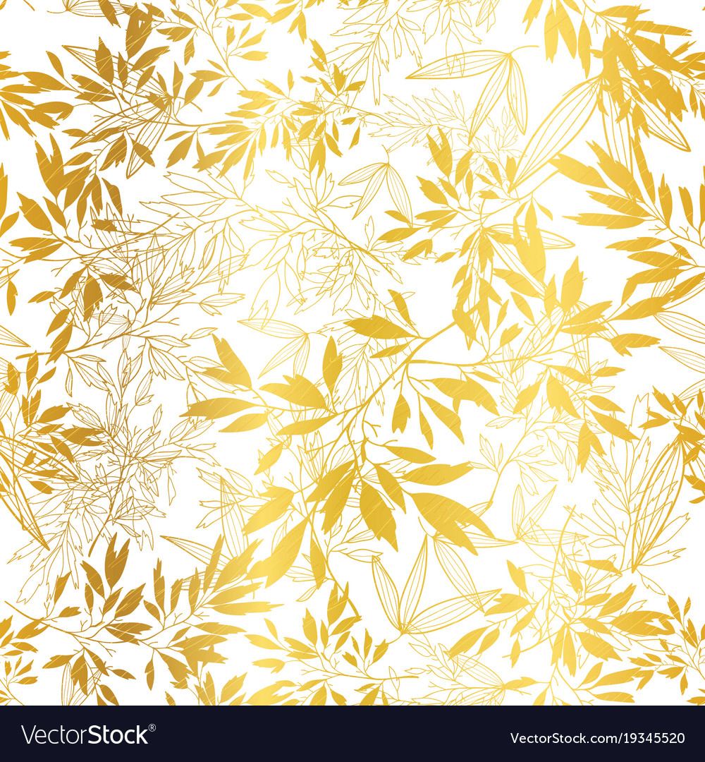 Golden Leaf Repeat Pattern