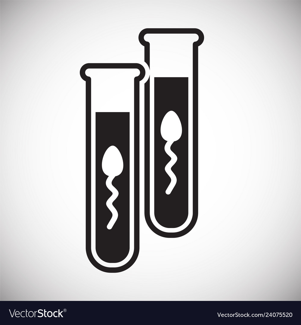 Ivf icon on background for graphic and web design