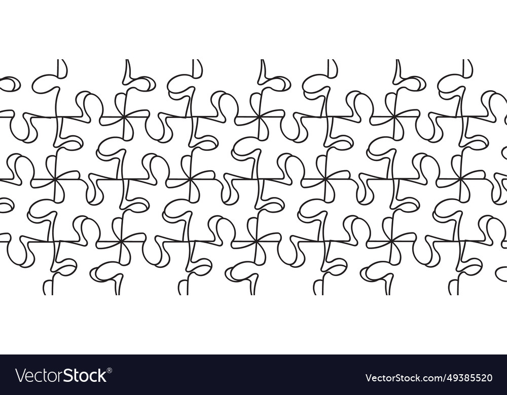 Jigsaw Puzzle Connection Pattern