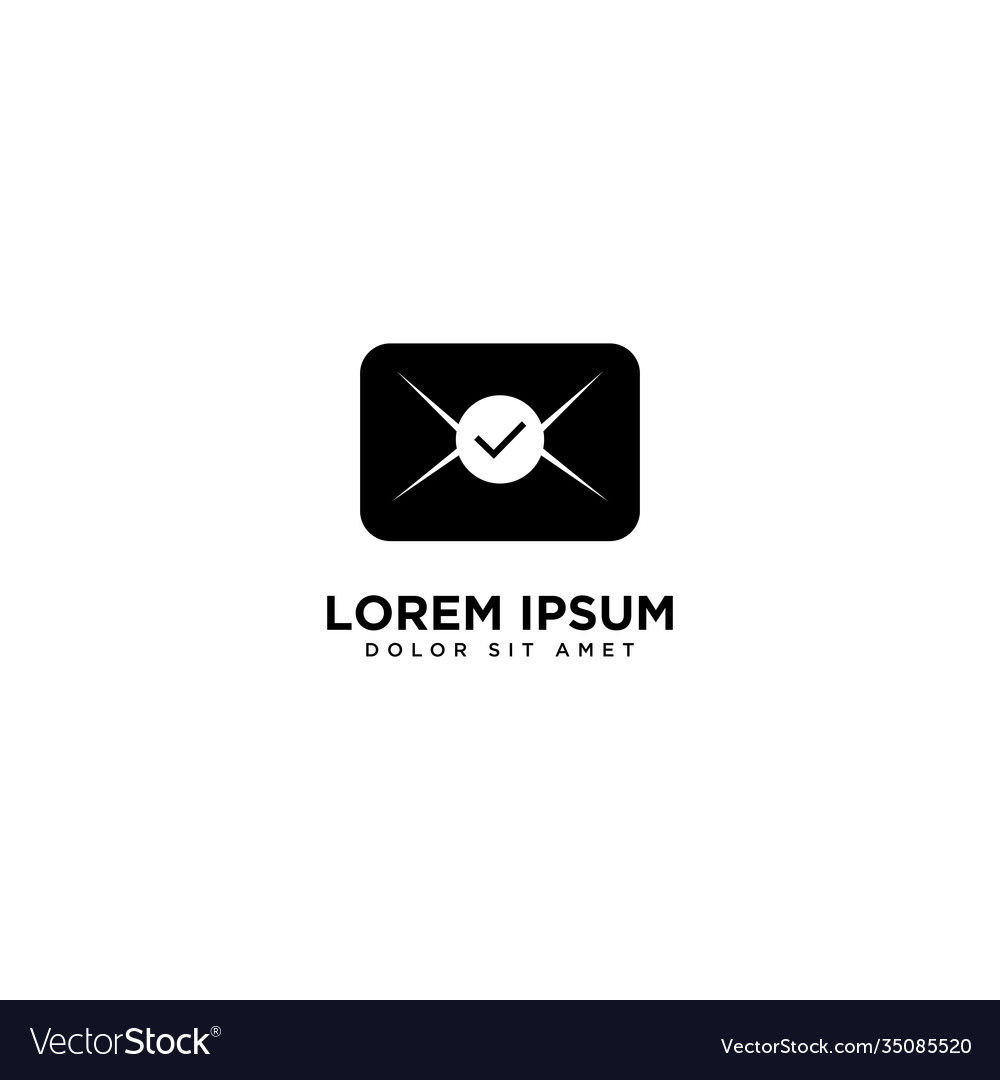 Mail check design communication simple