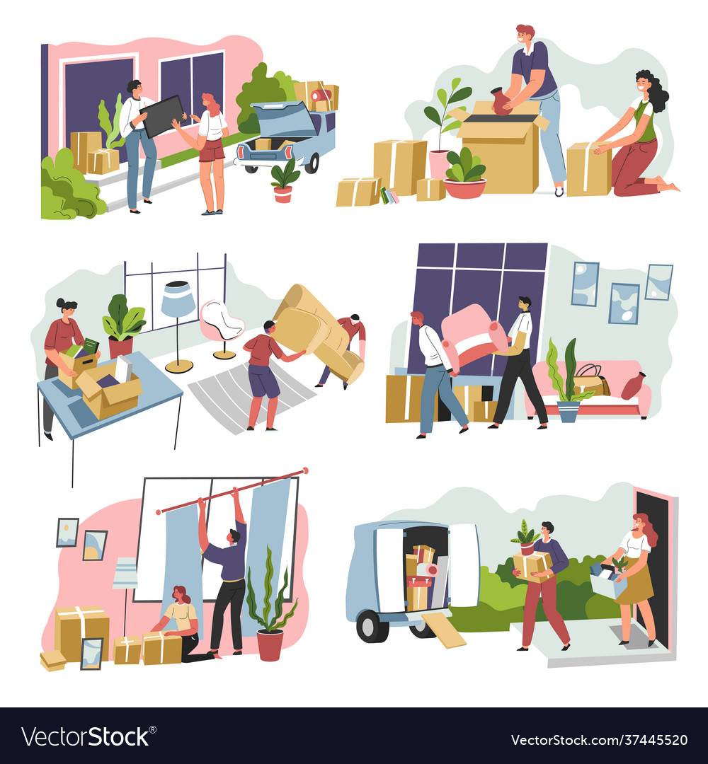Moving in and out. Moving in and out