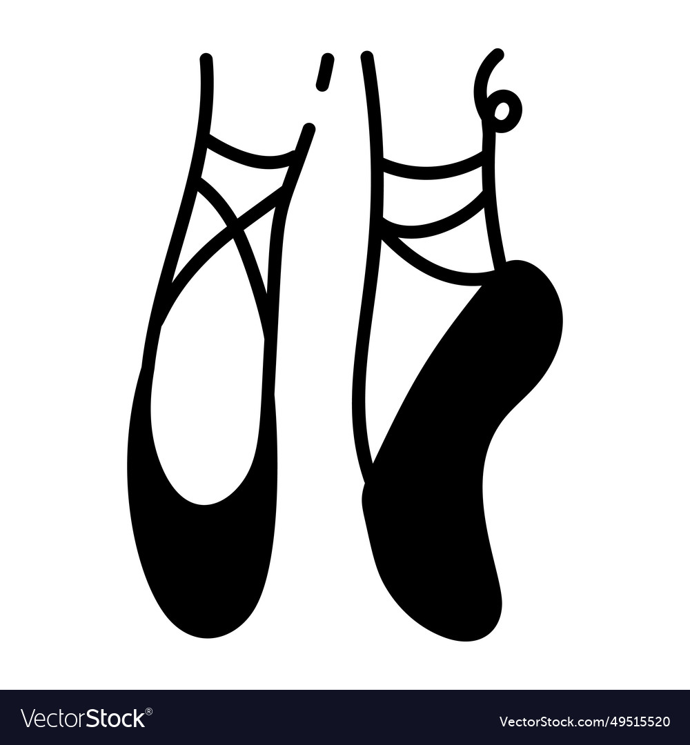 Pointe shoes Royalty Free Vector Image - VectorStock