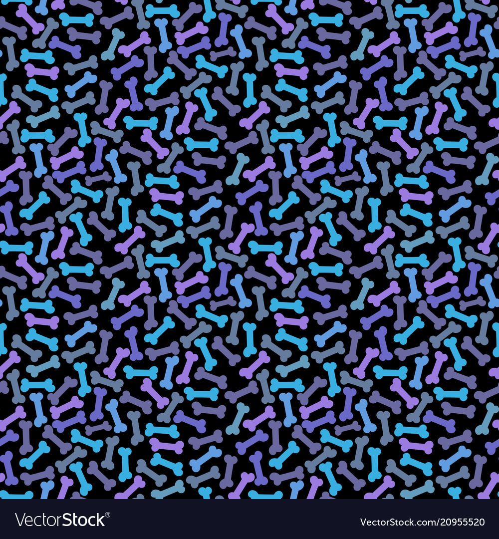 Seamless pattern with bone