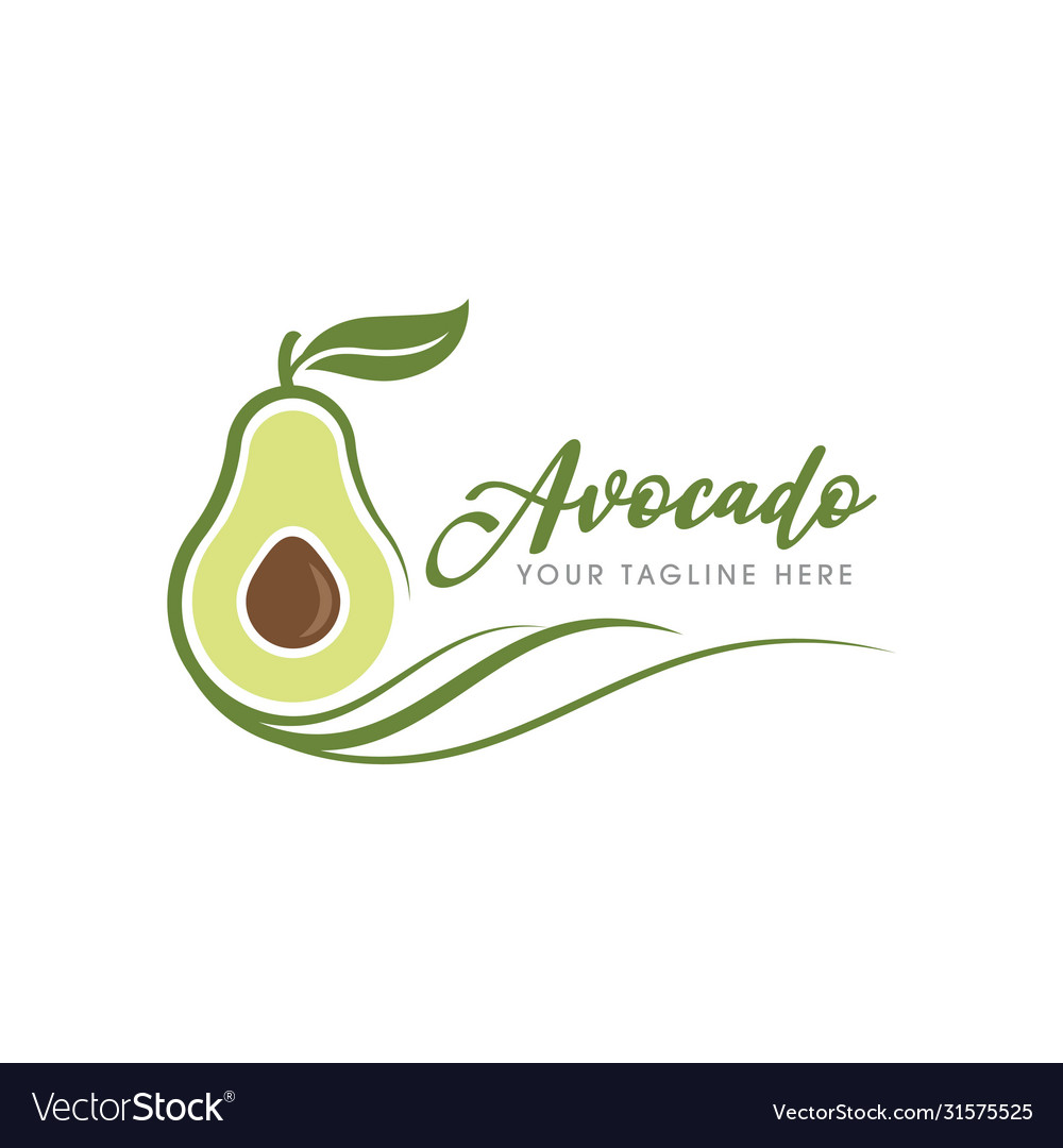 Avocado icon design vector image Avocado icon design