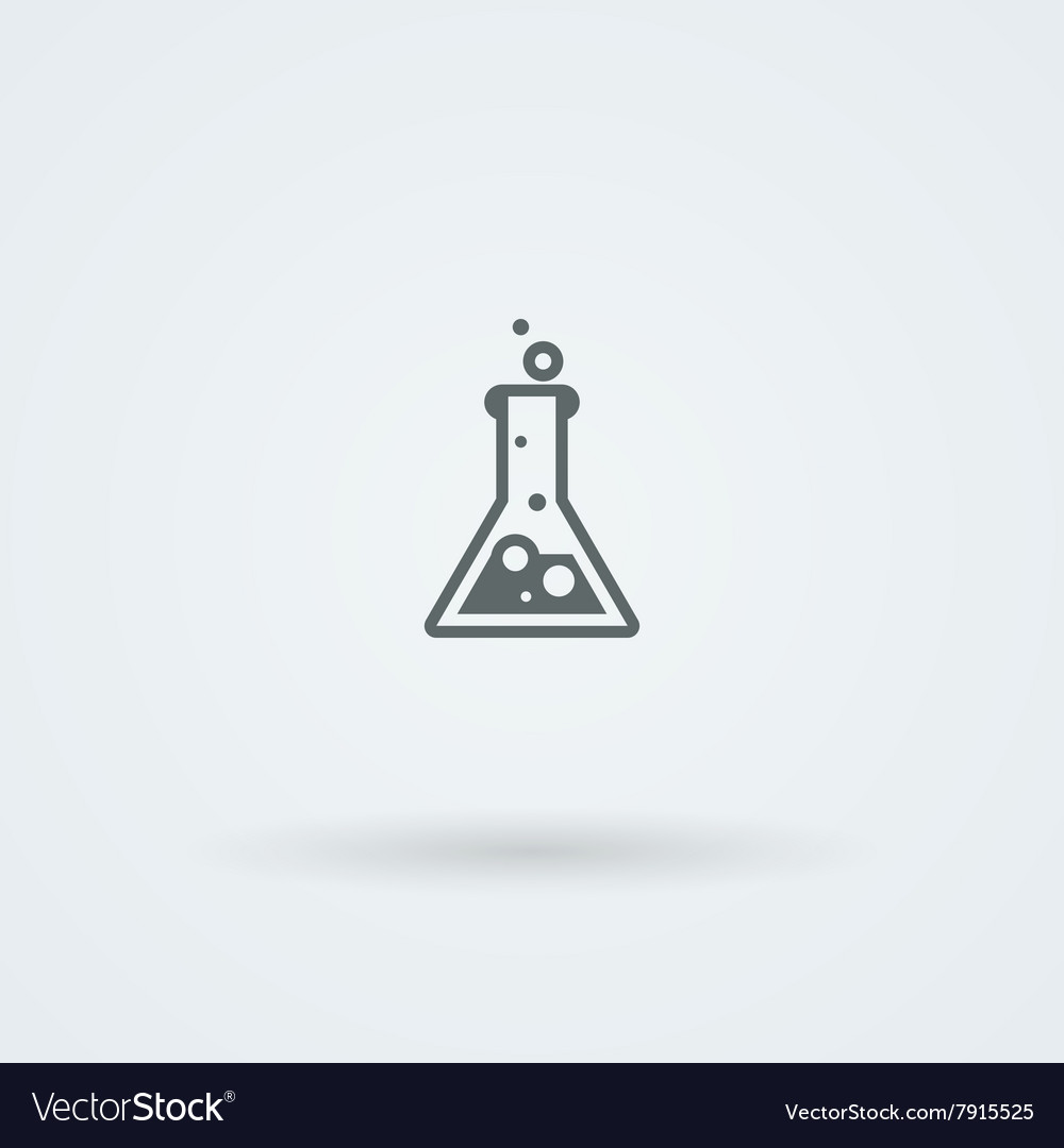 Flask with the boiling liquid science